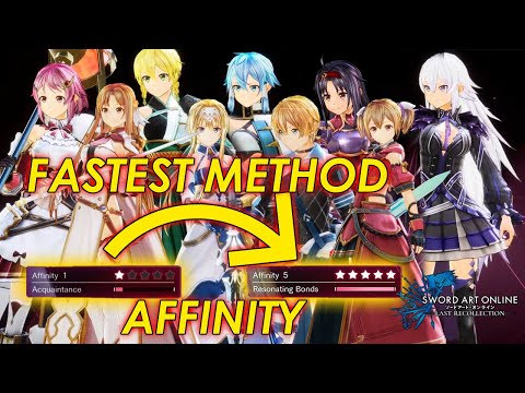 The Fastest way to gain Affinity (Advance) reach 5 Stars Guide Sword Art Online: Last Recollection