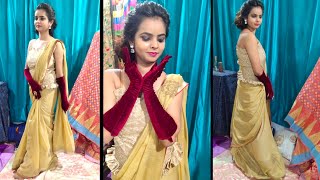 Learn how to style your saree/ trendy fashion/ designer wear/