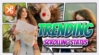 How to Make a Trending Scrolling Status Video in YouCut? | PIP & Keyframe |