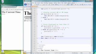 Javascript Clock tutorial part 2