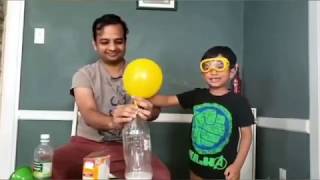 Easy DIY Science Experiments For Kids with Ryan toy review fan club kid  #StayHome Learn fun #WithMe