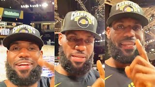 LeBron James Reacts To Winning 2020 NBA Finals After Game 6! Lakers vs Heat
