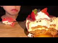 【asmr 咀嚼音】ホールケーキ トゥンカロン ホール食い whole cake eating sounds【モッパン】