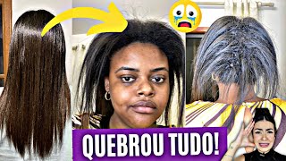 CRESPA ALISADA SOFRE TERRÍVEL CORTE QUÍMICO! CABELEIREIRA ERROU O PRODUTO E ELA PERDEU O CABELO!