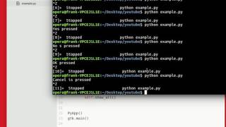 PyGtk Tutorial - About Dialog