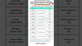 SSC exam time table 2024 | Maharashtra Board class 10 time table | 10th board exam timetable #exam