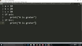 15 Nested if statement in python