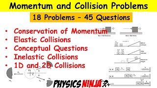 Collisions and Momentum Review Problems