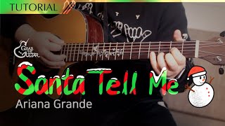 Santa Tell Me 🎄 Ariana Grande [강좌 l Guitar Lesson l Tutorial l 통기타]