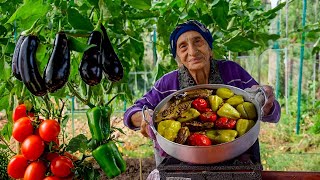 Mix of Three Sisters Dolma, Khinkali, Cabbage Dolma and Chicken Pilaf Recipe