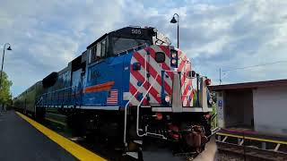 Forest Glen Station Renovations Expose Old Brick (Part 3) - Plus an Arriving Metra Train