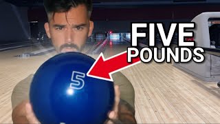 220 Average Bowler bowls with a 5LB BOWLING BALL