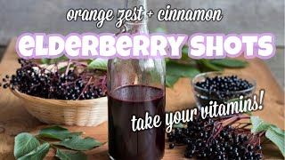 easy \u0026 simple elderberry immune boosting shot recipe. herbs for daily health 💜