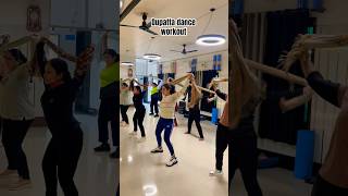 Dupatta dance workout #ytshorts #dance #fitness #shorts