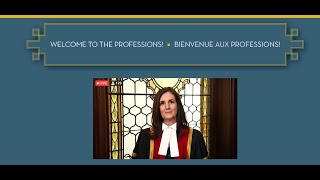 Welcome to the Professions Celebration – Bienvenue aux professions - une réception virtuelle