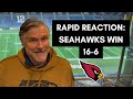 Rapid Reaction: #Seahawks 16-6 over AZ Cardinals