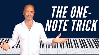 The ONE Note Trick | Jazz Piano Lesson 🎹😃