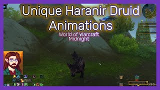 Unique Haranir Druid Animations | WoW Midnight |