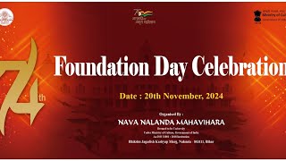 74th Foundation Day, Nava Nalanda Mahavihara, Nalanda (November 20, 2024).