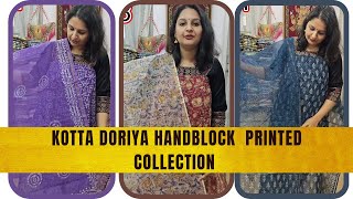 kotta doriya handblock printed collection @9992958156