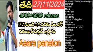 Aasara pension latest news|22 నుంచి 29 వరకు పింఛన్‌ నవంబర్‌ పెన్షన్‌ ఇస్తారు ?