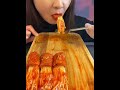 【解壓助眠asmr】吃辣金針菇 辣雞麵 eating spicy enoki mushrooms spicy chicken noodles