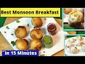 Monsoon Breakfast |  Easy Snack Recipe In Rainy Season |15 Minutes Breakfast  | Bread Potato Roll |