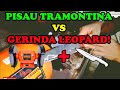 Cara Asah Pisau Tramontina dengan Gerinda Leopard !!