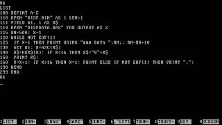GW-BASIC: Advanced. (Making a new PRINT command using Assembly code)