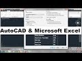 Using AutoCAD with Microsoft Excel Tutorial