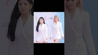 Itzy in black and white outfit