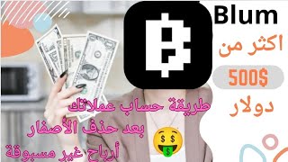 ازاي  تحسب عملاتك في بوت Blum بلوم! 16ألف عملة يساوي  800 دولار 💰 بعد حذف الأصفار 🤑