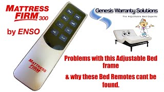 ENSO Mattress Firm 300 Adjustable Base Remote/ Control Box Toubleshooting 4K