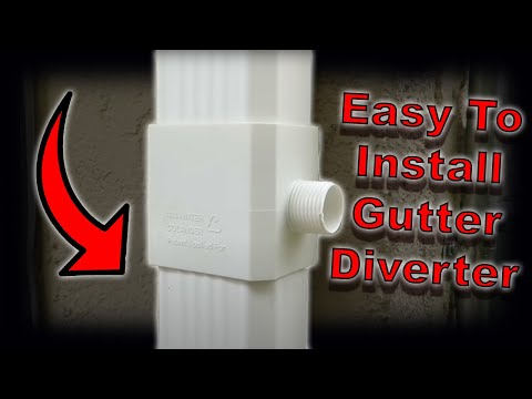 How to install a rain gutter diverter How to install a rain gutter diverter