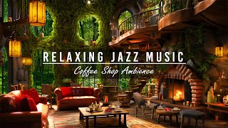 Relaxing Jazz Playlist Music for Stress Relief, Work, Study ☕ Forest Cafe Ambience & Cafe Music
