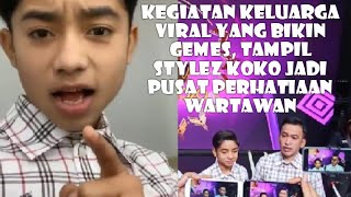 Kegiatan Keluarga Viral Yang Bikin Gemes, Koko Yang Jadi Pusat Perhatiaan Wartawan