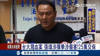 台大濺血案涉揮拳傷害 白狼兒張瑋以25萬交保｜【LIVE大現場】20170927|三立新聞台