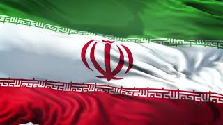 Iran Flag 5 Minutes Loop - FREE 4k Stock Footage - Realistic Iranian Flag Wave Animation