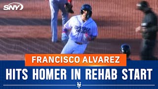 Francisco Alvarez hits home run in first rehab start for the Mets | SNY