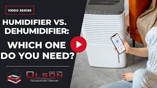 Humidifier vs. Dehumidifier