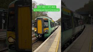 Southern Class 377s arriving at East Grinstead