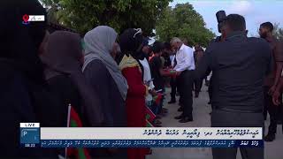 ރައީސުލްޖުމްހޫރިއްޔާއަށް ގދ. ފިޔޯރީއިން މަރުޙަބާ ދެންނެވުން