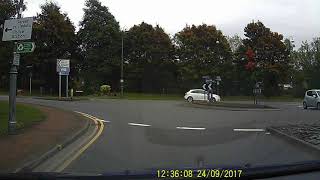 Roundabout Close Call
