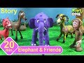 Elephant & Friends | Panchatantra English Stories for Children | Stop Motion Animation - KidsOne