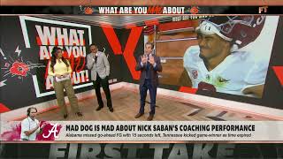 17 PENALTIES!? Mad Dog's upset about Alabama's performance in Week 7 | First Take