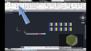 AutoCAD 2014 Tutorial: Rectangular pattern (ARRAY command)