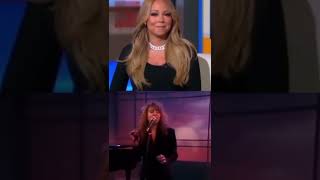 mariah carey reacts to her self singing in the 90s #shorts