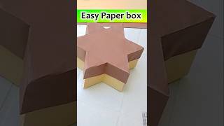 easy paper box star shaped #craft #diy #artandcraft #papercrafts