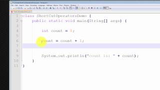Java Tutorial - How to use Shortcut Operators