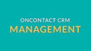 OnContact CRM - Management